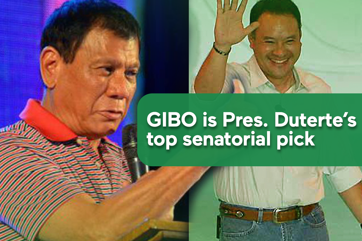 GIBO is Pres. Duterte’s top senatorial pick